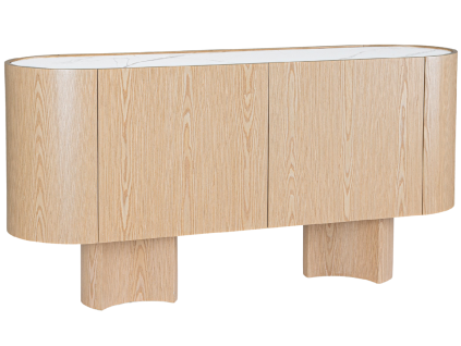 Dřevěná komoda Bizzotto Otilia 160 x 46 cm s keramickou deskou