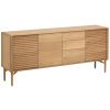 Dubová komoda Kave Home Lenon 200 x 45 cm