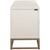 Béžový dubový TV stolek Richmond Whitebone 200 x 44,5 cm