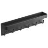 Černý kovový nástěnný věšák na klíče Yamazaki Smart 6 x 24,5 cm s policí