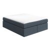 Modrá čalouněná postel boxspring CHESTNUT 200 x 200 cm