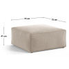 Hnědá čalouněná podnožka Cosmopolitan Design Aveiro 75 x 75 cm -fv-interier-25