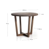 Ořechový kulatý jídelní stůl Kave Home Nahla ⌀90 cm -fv-interier-25