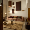 Oranžový abstraktní obraz Kave Home Breon 85 x 150 cm -fv-interier-25