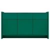Zelená lakovaná komoda Rali 161 x 46 cm