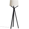 Černá stojací lampa Kave Home Ubira 150 cm