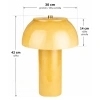 Žlutá kovová stolní lampa MORVAN 42 cm