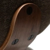 Hnědá bouclé jídelní židle Dan-Form Buckle s ořechovou konstrukcí -fv-interier-25