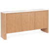 Dubová komoda Bizzotto Gavriel 160 x 42 cm s keramickou deskou