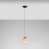 Zlaté skleněné závěsné LED světlo Nova Luce Orenda 16 cm  -fv-interier-25